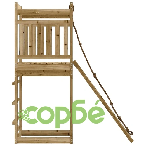Комбинирано детско съоръжение за игра, импрегниран бор ➤ топ цена ➤ sorbe.bg