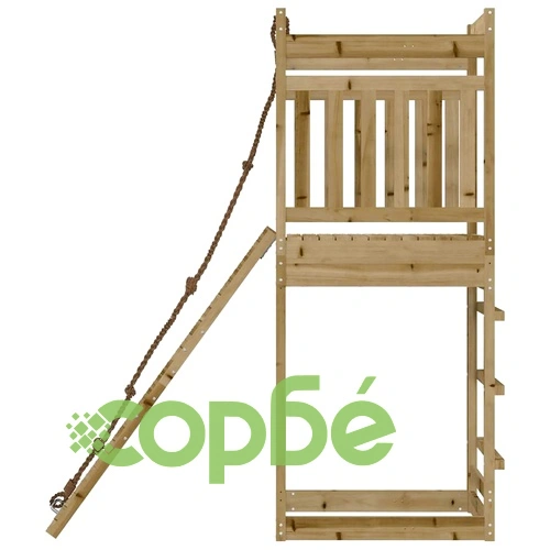 Комбинирано детско съоръжение за игра, импрегниран бор ➤ топ цена ➤ sorbe.bg