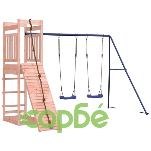 Комбинирано детско съоръжение, масивна дугласка дървесина ➤ топ цена ➤ sorbe.bg