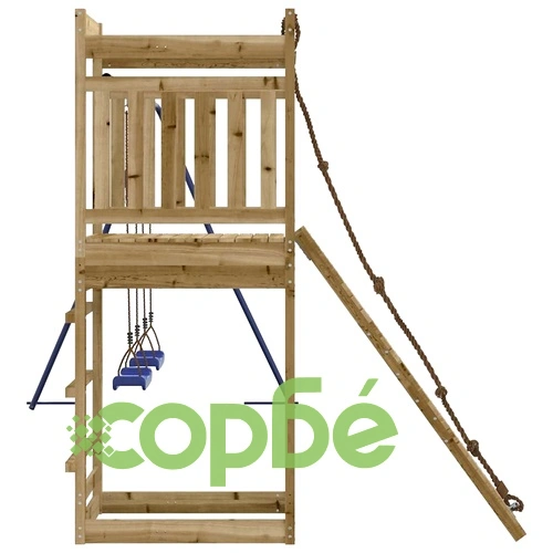 Комбинирано детско съоръжение за игра, импрегниран бор ➤ топ цена ➤ sorbe.bg