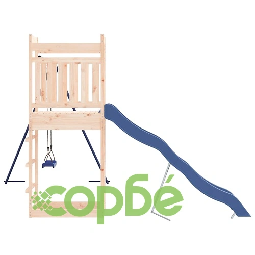 Комбинирано детско съоръжение за игра на открито, бор масив ➤ топ цена ➤ sorbe.bg