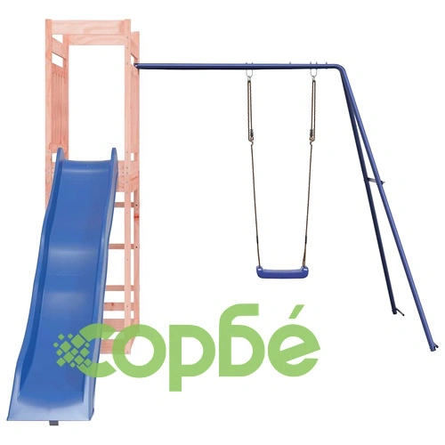 Комбинирано детско съоръжение, масивна дугласка дървесина ➤ топ цена ➤ sorbe.bg