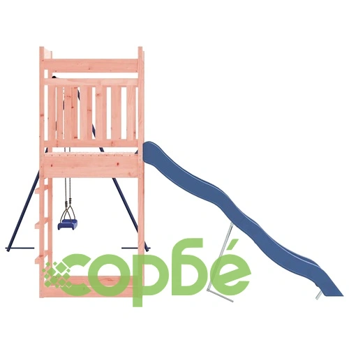 Комбинирано детско съоръжение, масивна дугласка дървесина ➤ топ цена ➤ sorbe.bg