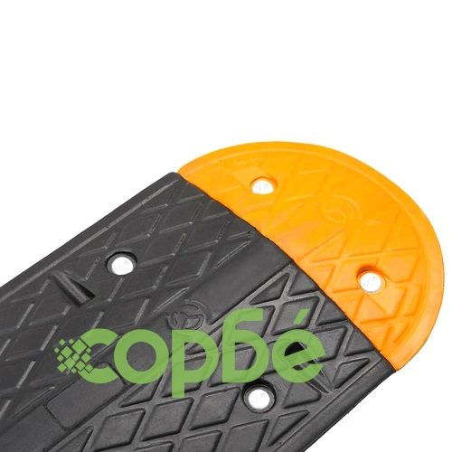 Ограничител на скоростта, жълто и черно, 323x32,5x4 см, каучук ➤ топ цена ➤ sorbe.bg