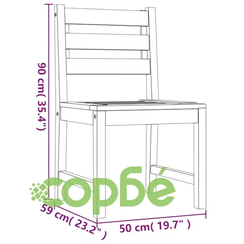Градински трапезен комплект, 3 части, тиково дърво масив ➤ топ цена ➤ sorbe.bg