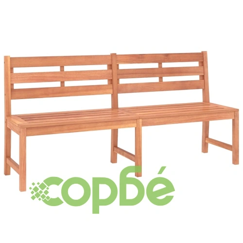 Градински трапезен комплект, 3 части, тиково дърво масив ➤ топ цена ➤ sorbe.bg