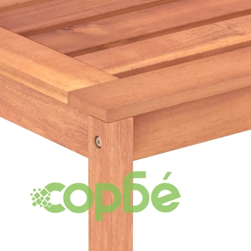 Градински трапезен комплект, 3 части, тиково дърво масив ➤ топ цена ➤ sorbe.bg