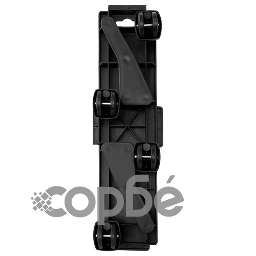 Транспортни колички с 4 колела 10 бр черен полипропилен 170 кг ➤ топ цена ➤ sorbe.bg