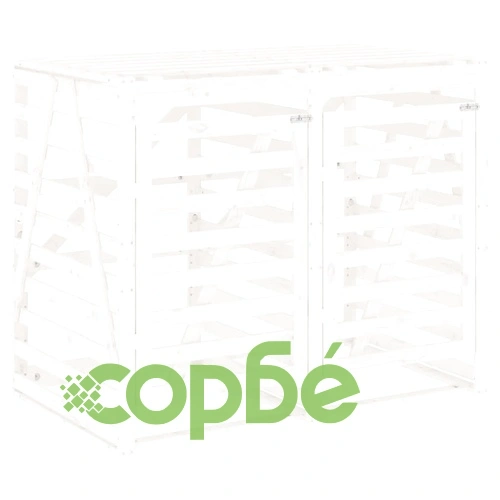 Двоен навес за съхранение на кофи за боклук бор масив ➤ топ цена ➤ sorbe.bg