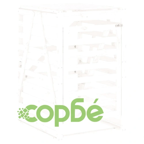 Двоен навес за съхранение на кофи за боклук бор масив ➤ топ цена ➤ sorbe.bg