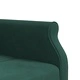 Г-образно разтегателно канапе тъмнозелено 271x140x70 см кадифе