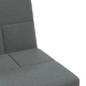 Г-образно разтегателно канапе тъмносиво 255x140x70 см плат
