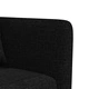 Г-образно разтегателно канапе черно 275x140x70 см плат