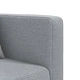 Г-образно разтегателно канапе светлосиво 275x140x70 см плат
