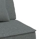 Г-образно разтегателно канапе тъмносиво 255x140x70 см плат
