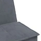 Г-образно разтегателно канапе тъмносиво 255x140x70 см кадифе