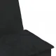 Г-образно разтегателно канапе черно 255x140x70 см кадифе