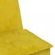 Г-образно разтегателно канапе жълто 255x140x70 см кадифе