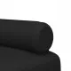 Г-образно разтегателно канапе черно 260x140x70 см плат