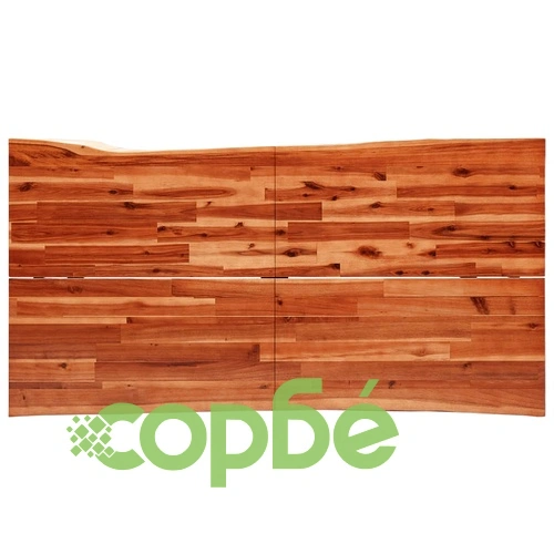 Трапезен комплект от 3 части с жив ръб акациево дърво масив ➤ топ цена ➤ sorbe.bg