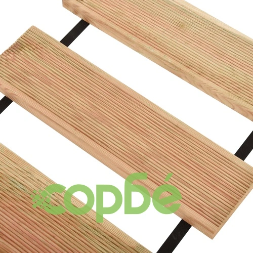 Декинг ролка, 35x300 см, импрегнирано борово дърво ➤ топ цена ➤ sorbe.bg