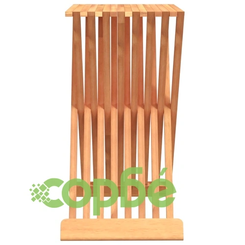 Сгъваема табуретка, 40x32,5x70 см, тиково дърво масив ➤ топ цена ➤ sorbe.bg