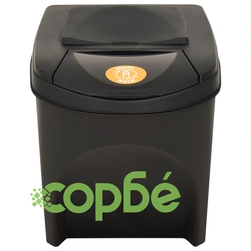 Стифиращи контейнери за смет, 4 бр, антрацит, 100 л  ➤ топ цена ➤ sorbe.bg