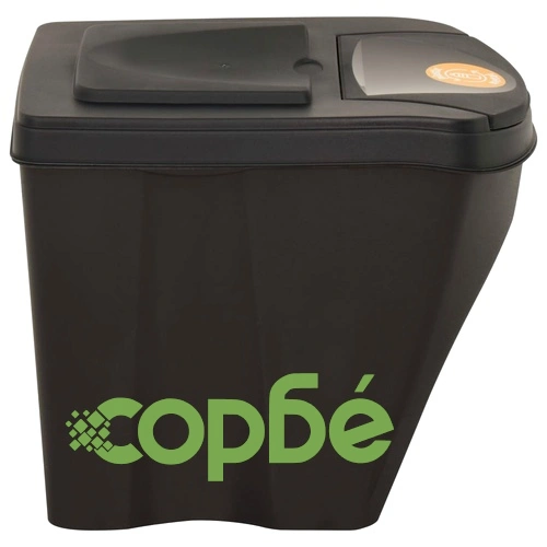 Стифиращи контейнери за смет, 4 бр, антрацит, 100 л  ➤ топ цена ➤ sorbe.bg