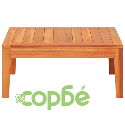 Градинска маса, 64x64x29 см, акациево дърво масив ➤ топ цена ➤ sorbe.bg
