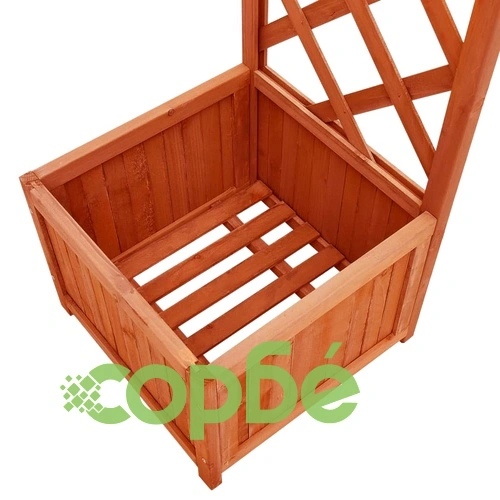 Градинска пергола с плантер, чам масив  ➤ топ цена ➤ sorbe.bg