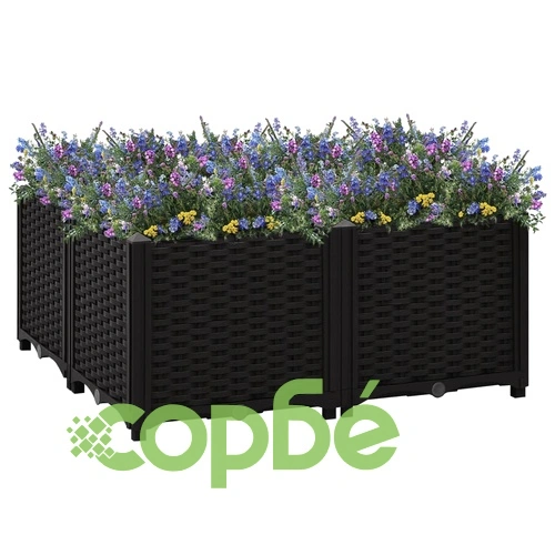 Повдигната леха, 80x80x38 см, полипропилен ➤ топ цена ➤ sorbe.bg