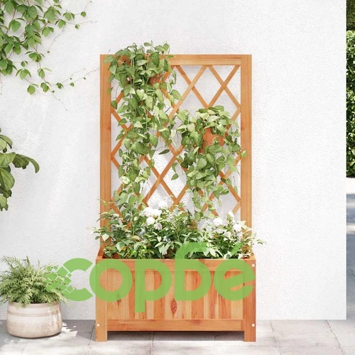 Градинска повдигната леха с решетка, акациева дървесина масив ➤ топ цена ➤ sorbe.bg