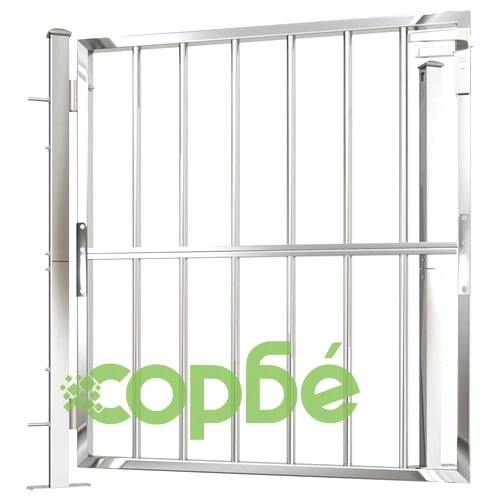 Градинска порта 100x95 см, неръждаема стомана ➤ топ цена ➤ sorbe.bg