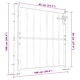 Градинска порта 100x95 см, неръждаема стомана