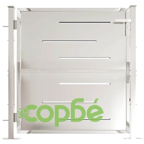Градинска порта 100x100 см, неръждаема стомана ➤ топ цена ➤ sorbe.bg