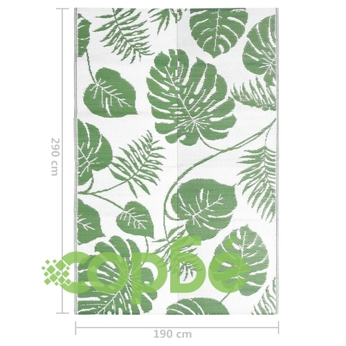 Килим за открито, ARAKIL зелен, 190x290 см, PP ➤ топ цена ➤ sorbe.bg