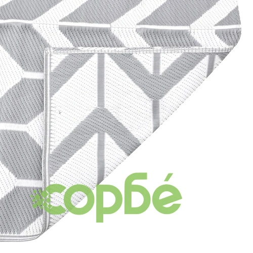 Килим за открито, ARAKIL сив, 190x290 см, PP ➤ топ цена ➤ sorbe.bg