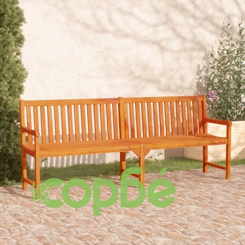 Градинска пейка, 219 cм, акациево дърво масив ➤ топ цена ➤ sorbe.bg