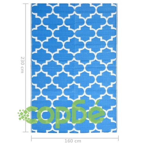 Килим за открито, ARAKIL син, 160x230 см, PP ➤ топ цена ➤ sorbe.bg