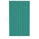 Покривни панели, 12 бр, поцинкована стомана, зелени, 80х45 см