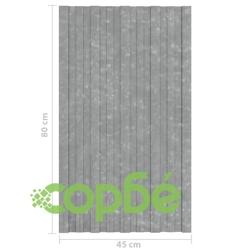 Покривни панели 36 бр поцинкована стомана сребристи 80х45 см ➤ топ цена ➤ sorbe.bg