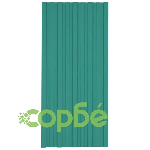 Покривни панели, 36 бр, поцинкована стомана, зелени, 100х45 см ➤ топ цена ➤ sorbe.bg