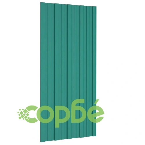 Покривни панели, 36 бр, поцинкована стомана, зелени, 100х45 см ➤ топ цена ➤ sorbe.bg