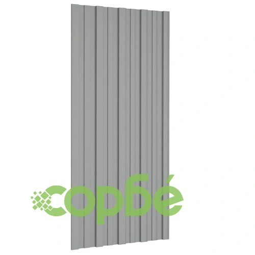 Покривни панели, 36 бр, поцинкована стомана, сиви, 100х45 см ➤ топ цена ➤ sorbe.bg