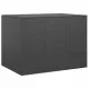 Кутия за градински възглавници PE Ратан 145x100x103 см черна