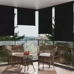 Вертикална тента за балкон, 117x250 см, черна