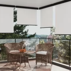 Вертикална тента за балкон, 140x250 см, кремава