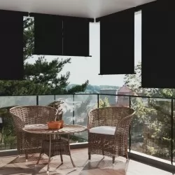 Вертикална тента за балкон, 160x250 см, черна