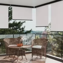 Вертикална тента за балкон, 160x250 см, кремава