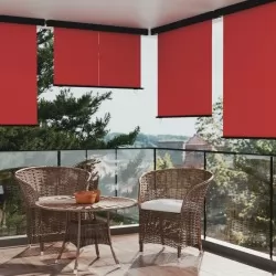 Вертикална тента за балкон, 160x250 см, червена